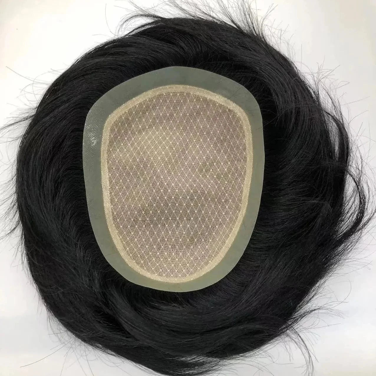 HQ Factory Wholesale Price Men United Natural Human hair Hand Made Silk Topper Mens