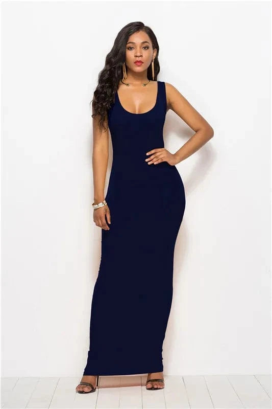 Huiya New fashion arrival plus size stretchy vintage dress elegant long party dress bodycon sundresses women summer 2022