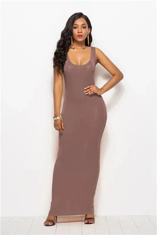 Huiya New fashion arrival plus size stretchy vintage dress elegant long party dress bodycon sundresses women summer 2022