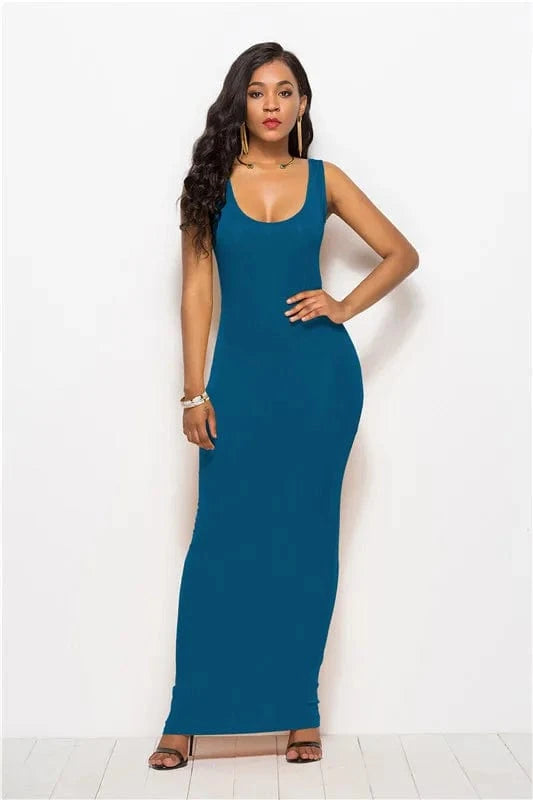 Huiya New fashion arrival plus size stretchy vintage dress elegant long party dress bodycon sundresses women summer 2022