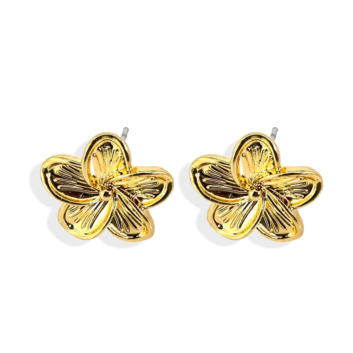 HWNX8223 Hawaiian vintage gold plating zinc alloy bar necklace flower studs necklace sets for women jewelry