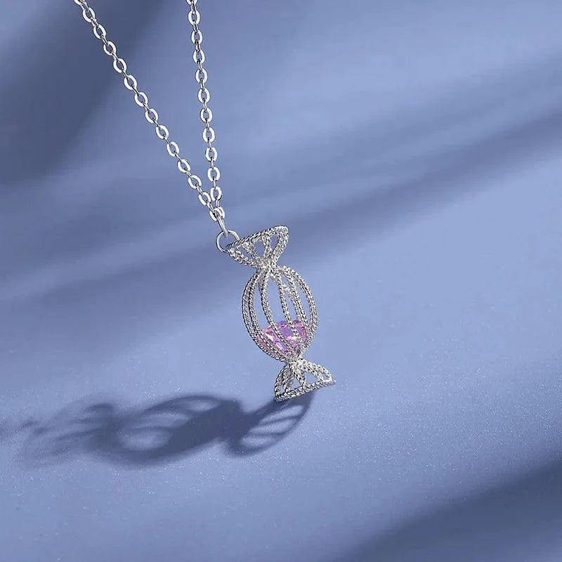 Hypoallergenic Zirconia Candy Pendant Chain
