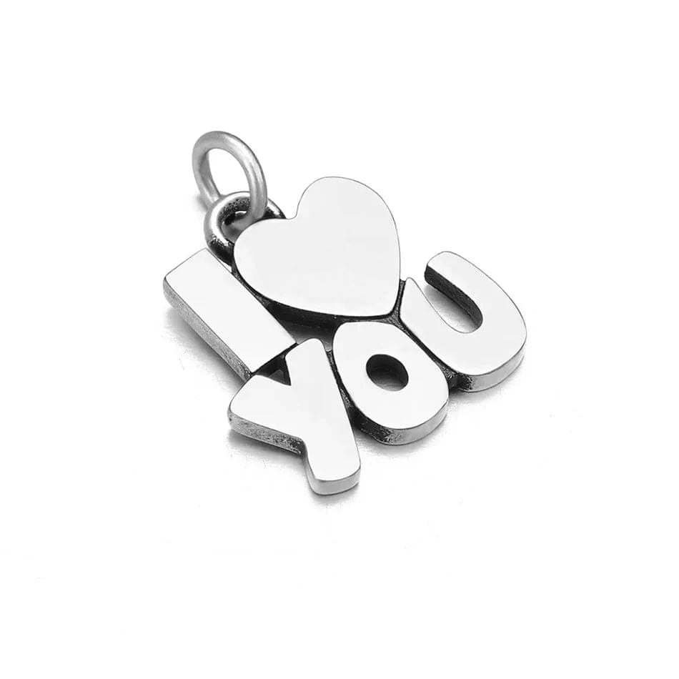 HZNP009 EManco DIY Pendant Charms for Handmade Jewelry Bracelet Making Charms Silver Family Love Gift Mom Necklace Jewelry Custom Chain