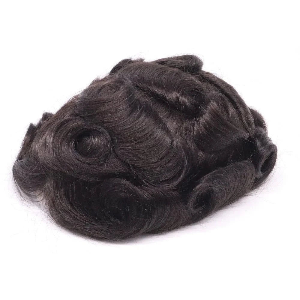 Indian Human Hair Male Wig 6 inches Australia Erkek Peruk