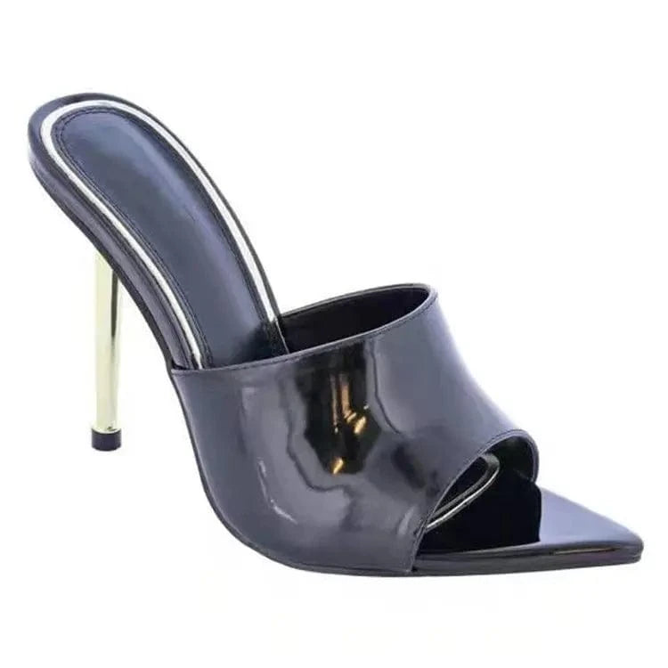 J&H 2023 new arrivals sexy pointed toe women's pumps slip on stilettos sandals fashionable chic big size summer shoes