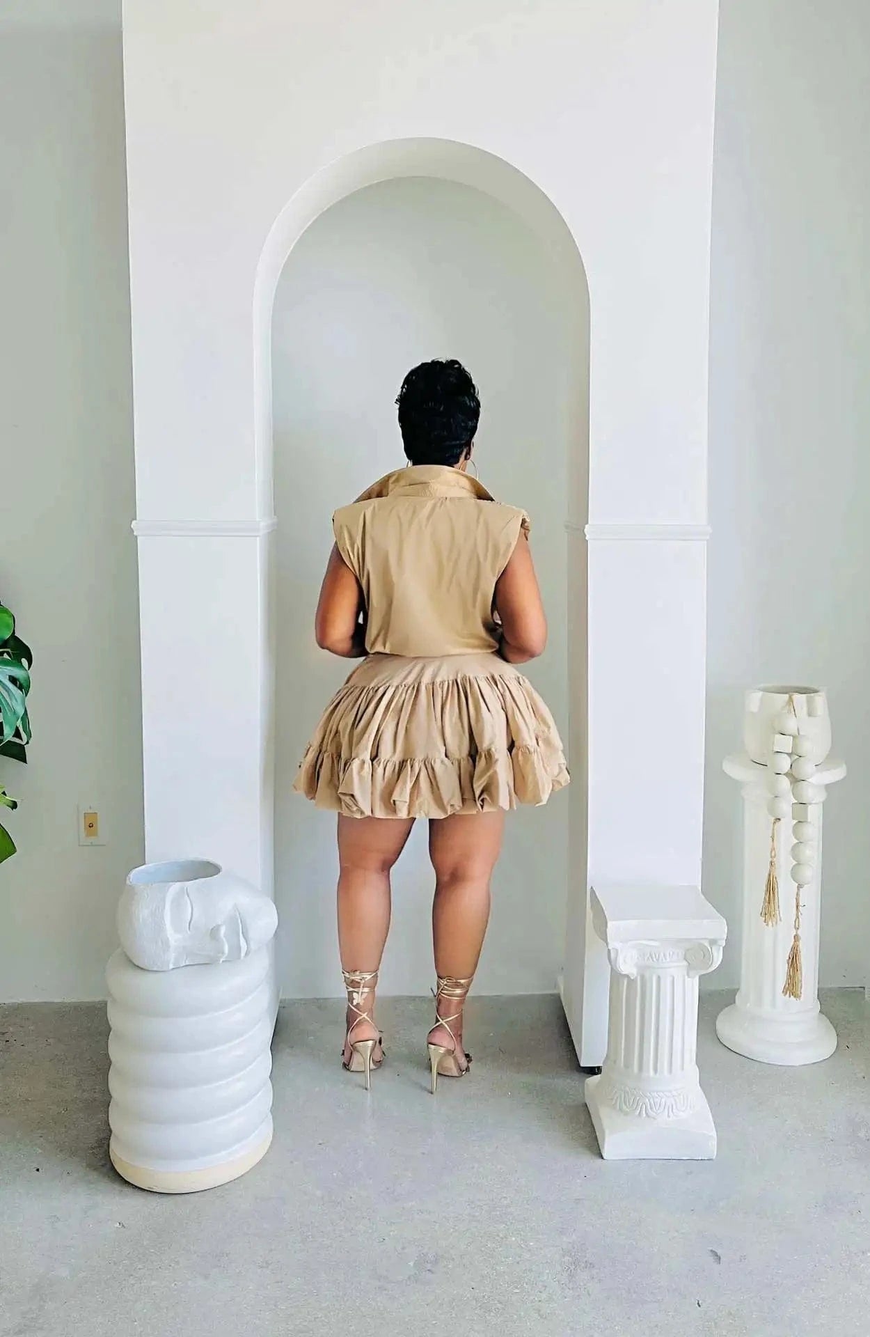 J&H 2024 Summer New Arrive Two Piece Sexy Vest Tank Tops Skirt Sets For Women Solid Color Outfits Skirt Set Loungewear