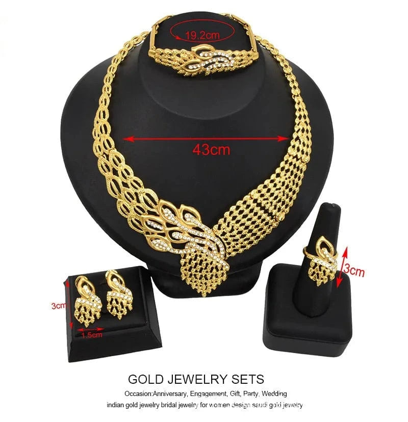 Jewelry sets Earing and Studs Ear Ring Jewelries Dubai Jewelry Sets Multicolor Gold Stainless Steel Trendy New Zinc Alloy Opp Bag Women's