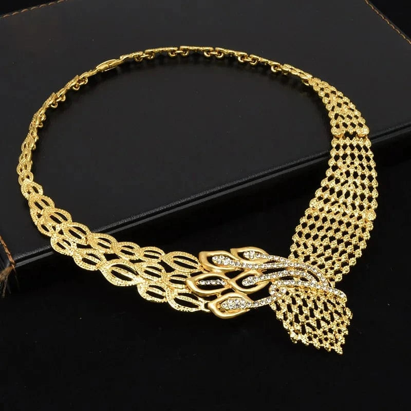 Jewelry sets Earing and Studs Ear Ring Jewelries Dubai Jewelry Sets Multicolor Gold Stainless Steel Trendy New Zinc Alloy Opp Bag Women's