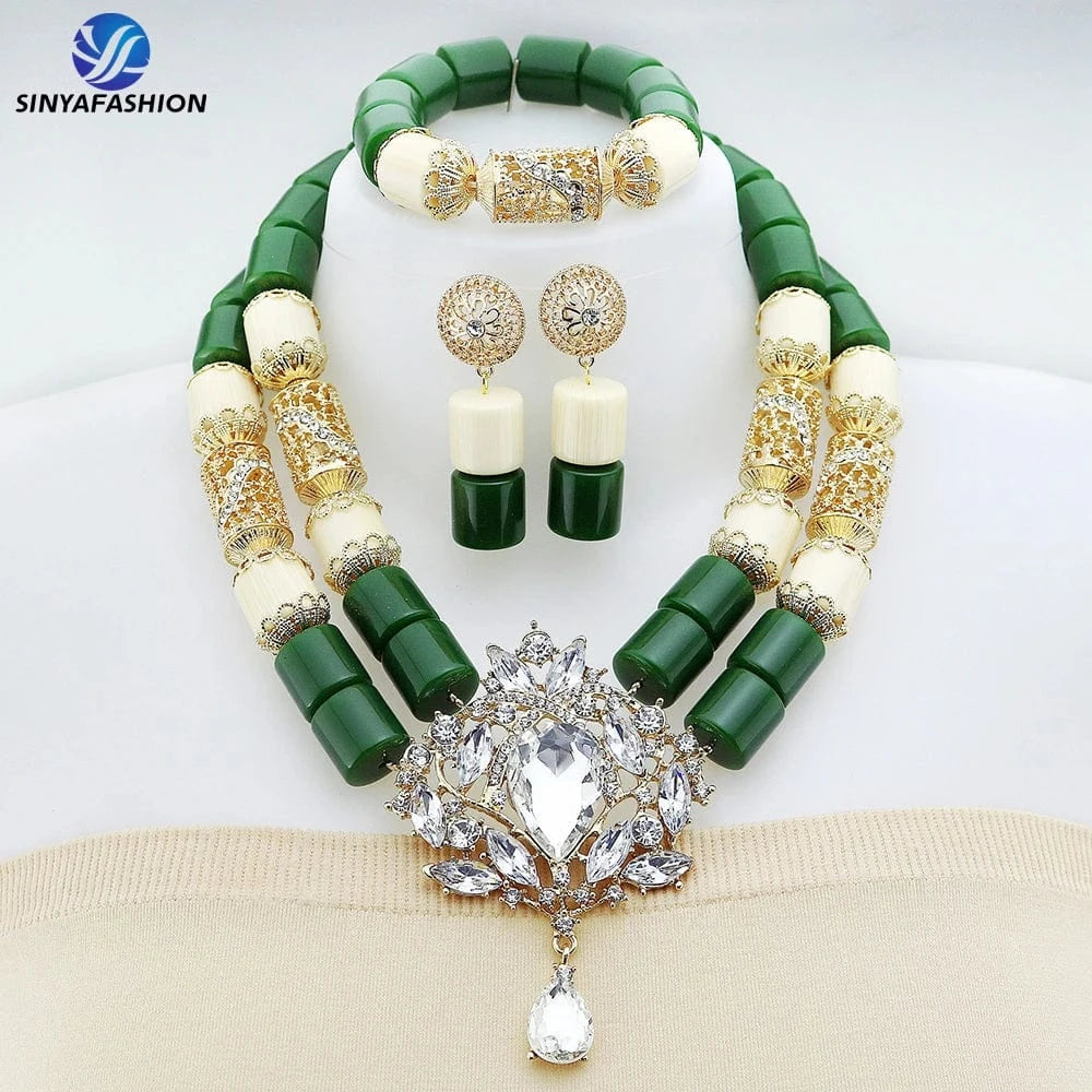 jewelry sets Fancy African Luxury Beads Jewelry Sets