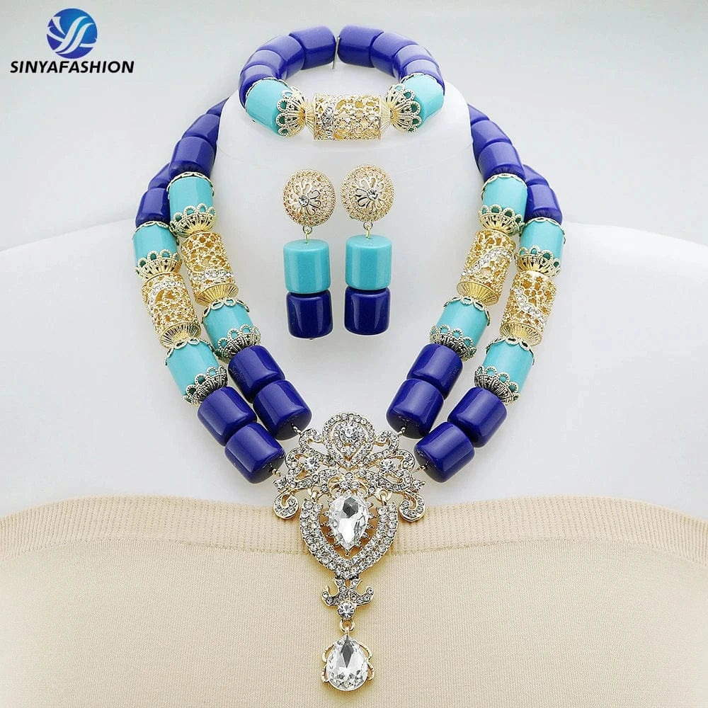 jewelry sets Fancy African Luxury Beads Jewelry Sets