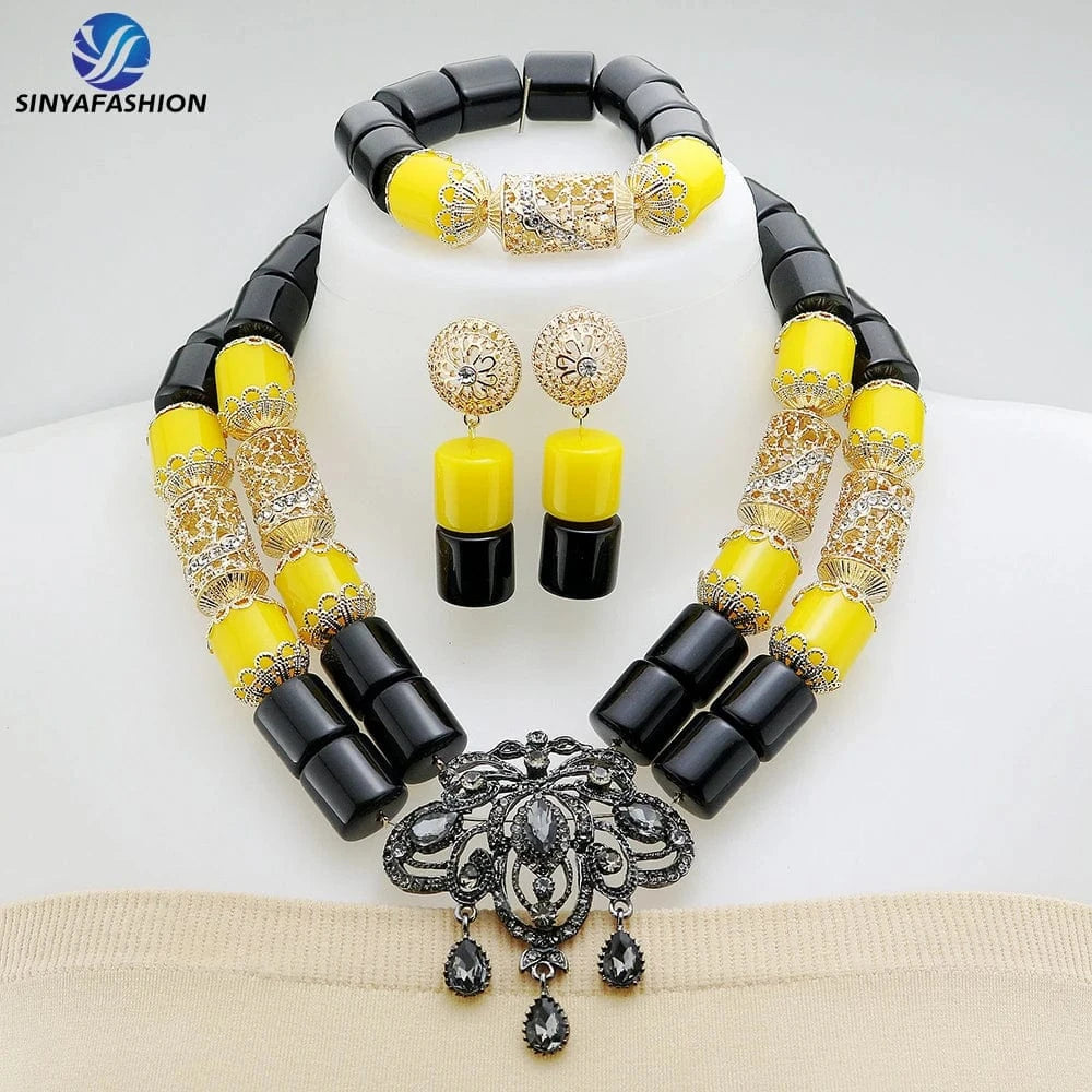 jewelry sets Fancy African Luxury Beads Jewelry Sets