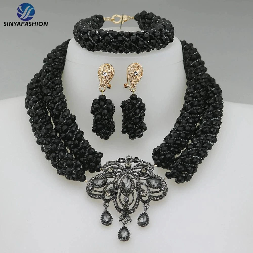 jewelry sets Fancy African Luxury Beads Jewelry Sets