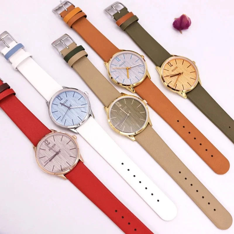 Julius Lady Women's Watch Japan Quartz Elegant Classic Fashion Simple Hours Bracelet Real Leather Girl Birthday Gift No Box