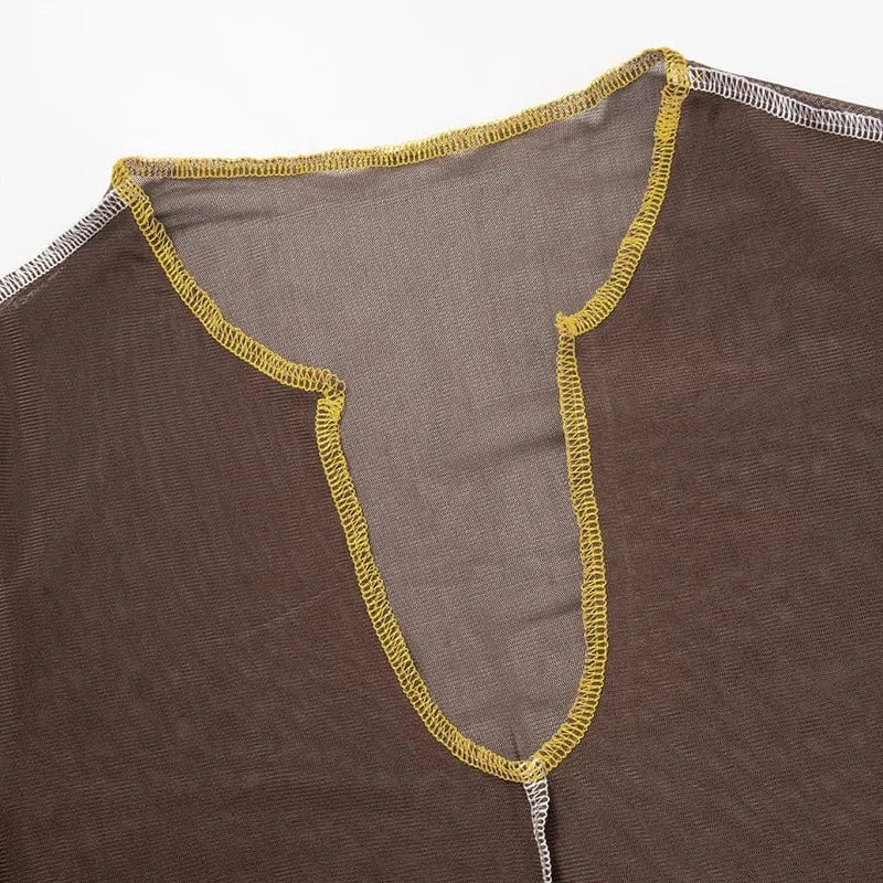 K23st596 New 2024 Winter Design V-neck Long Sleeve Crop Top And Pant 2 Piece Set Solid Bodycon Casual Fashion Women's Set