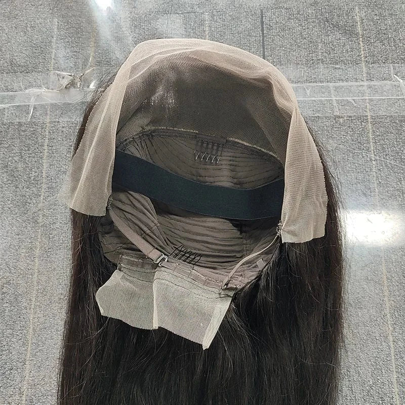 Keyu Wholesale 40 inches 13x4 Lace Front Wigs Human Hair For Black Women Long Bone Straight Transparent Full Hd Lace Frontal Wig