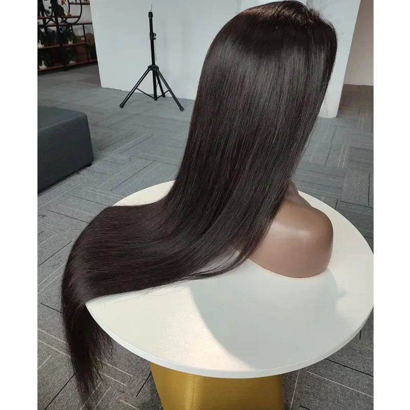 Keyu Wholesale 40 inches 13x4 Lace Front Wigs Human Hair For Black Women Long Bone Straight Transparent Full Hd Lace Frontal Wig