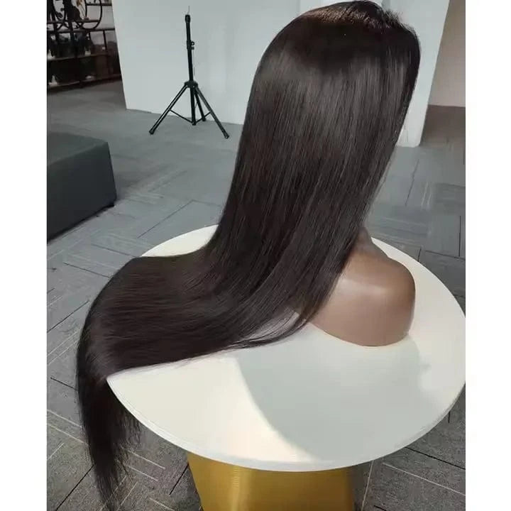 Keyu Wholesale 40 inches 13x4 Lace Front Wigs Human Hair For Black Women Long Bone Straight Transparent Full Hd Lace Frontal Wig