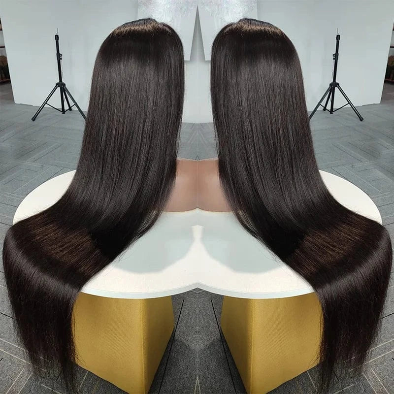 Keyu Wholesale 40 inches 13x4 Lace Front Wigs Human Hair For Black Women Long Bone Straight Transparent Full Hd Lace Frontal Wig