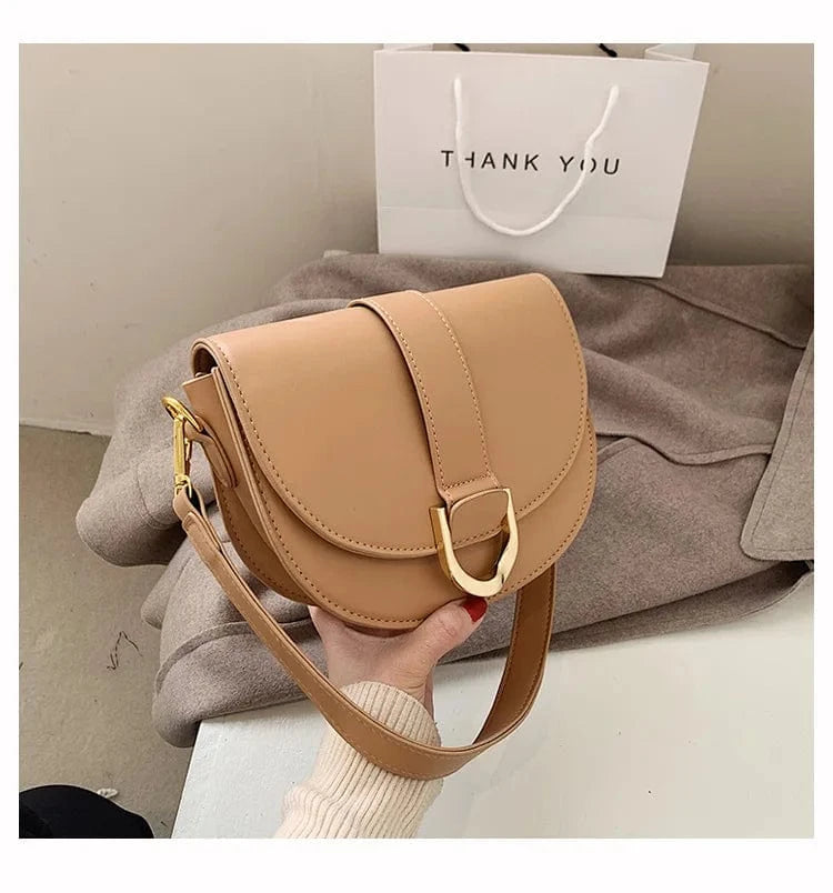 KHAKI ARUBBIT Brand Drop Shipping Ladies Saddle Crossbody Bags Girls For Women Leather Shoulder