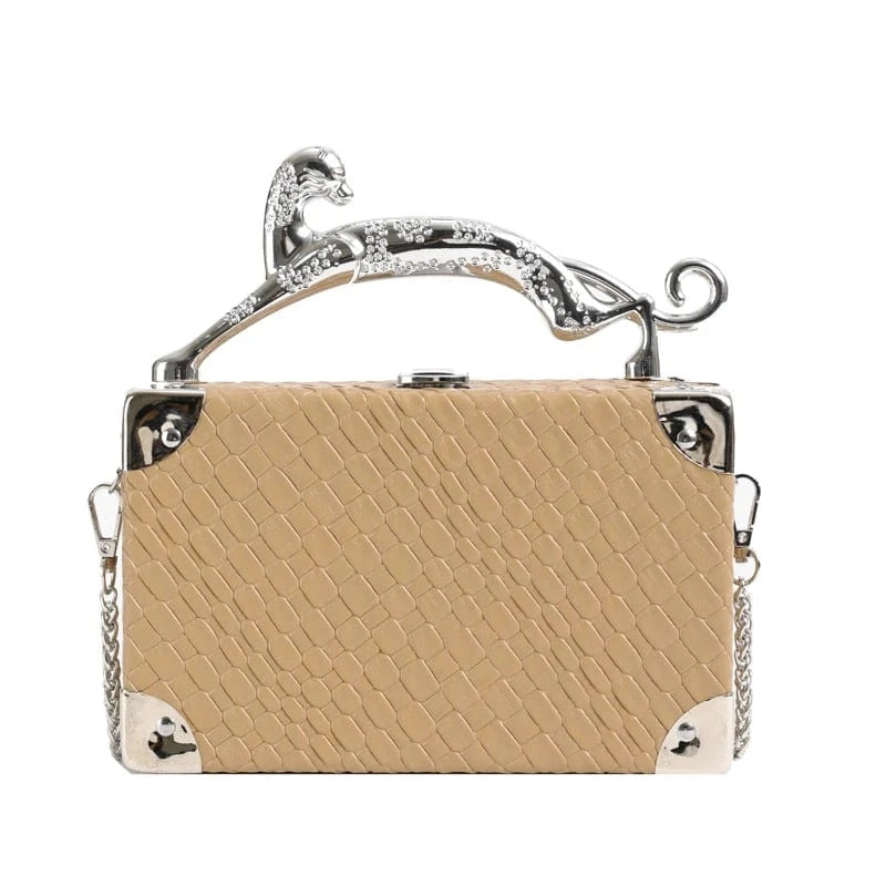 khaki Woven box New Design Fashion Chain Women Shoulder Bag Pu Luxury Women Handbag Purses And Handbags