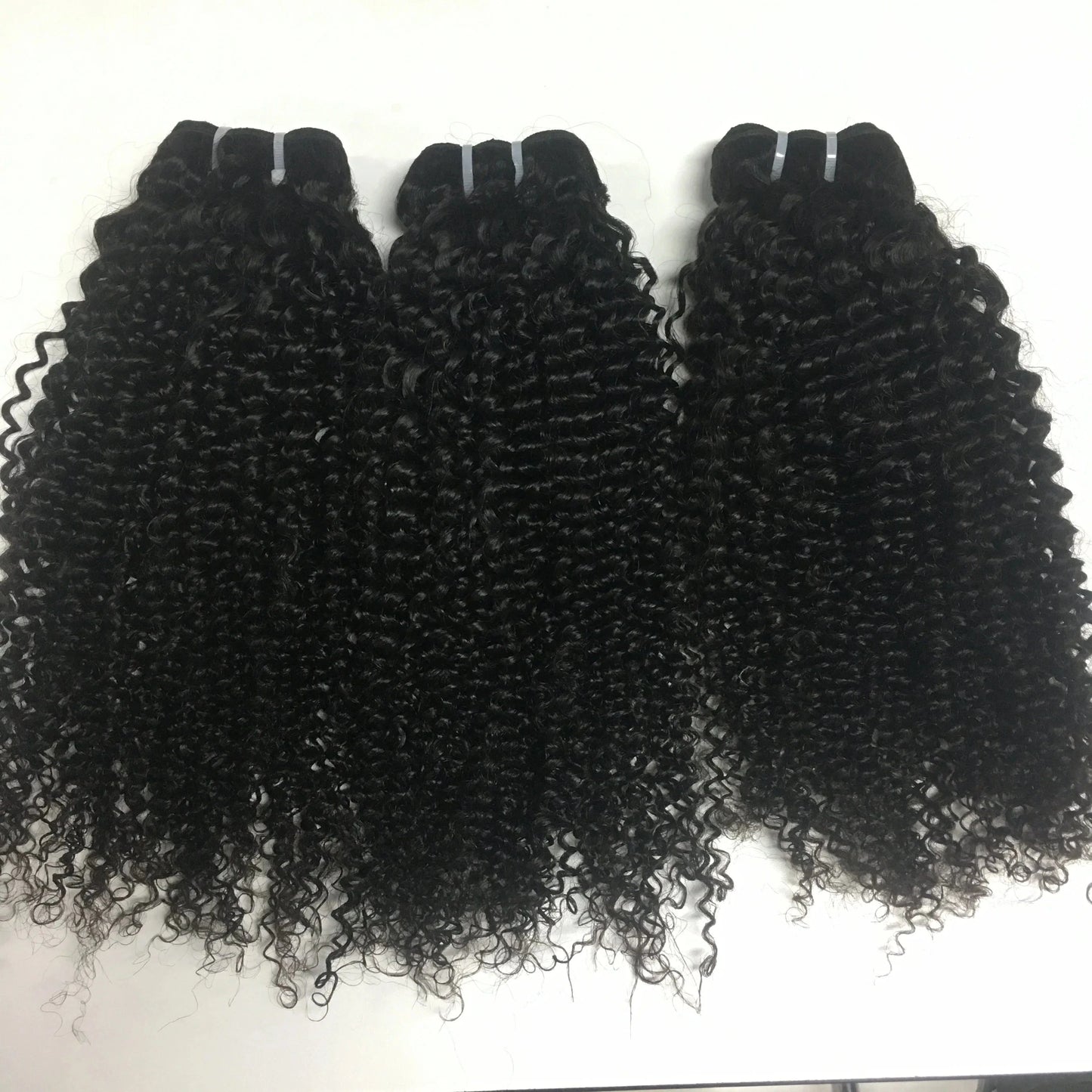 kinky curly / 30 Inches double weft hair bundles straight 100% human hair extension virgin hair wigs wholesale