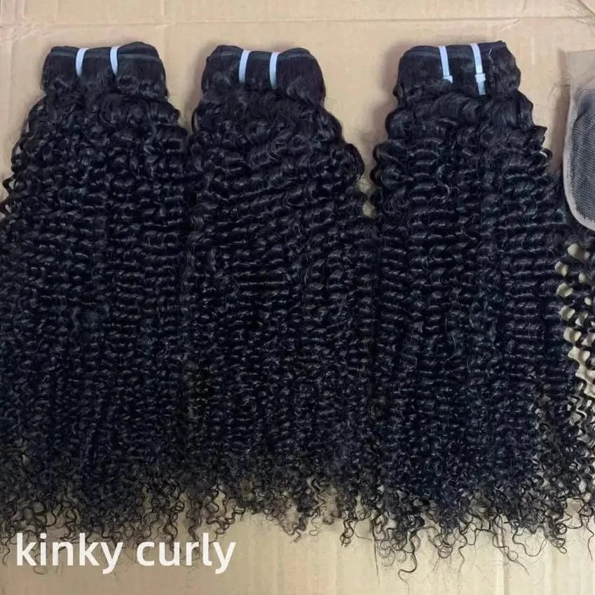 kinky curly bundle -100gram / 10 Inches Burmese Curl Double Weft Human Hair 3b 3c Curly Bundles Cambodian Body Wave Hair Extension Full Head Wholesale