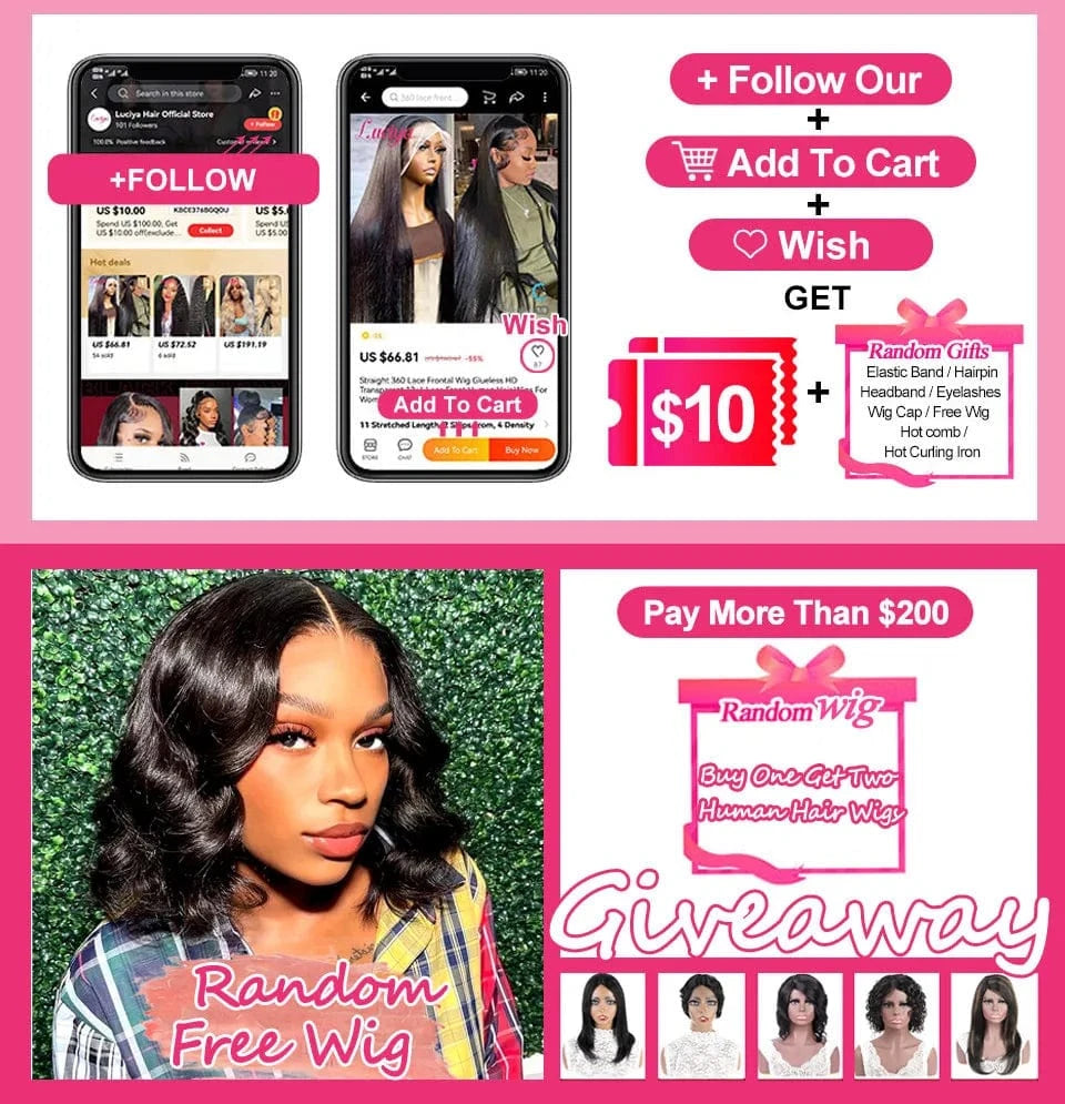 Kinky Straight Human Hair Wigs Ready To Wear 13x4/13x6 HD Lace Front Human Hair Wigs Yaki Frontal Lace Wig 5x5 Lace Closure Wigs