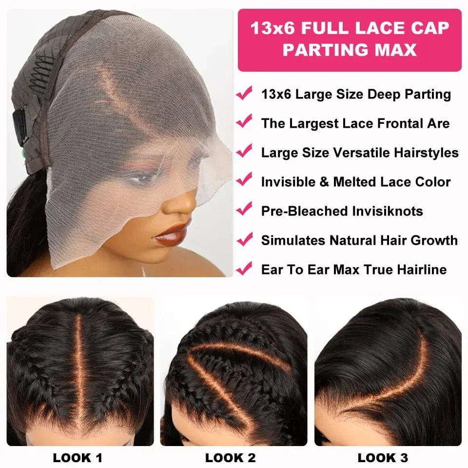 Kinky Straight Human Hair Wigs Ready To Wear 13x4/13x6 HD Lace Front Human Hair Wigs Yaki Frontal Lace Wig 5x5 Lace Closure Wigs
