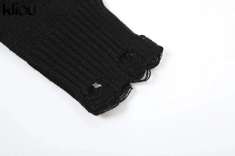 kliou Wild Casual WOmen Autumn 2 Piece Set New Matching Outfits Sporty Hooded Zip-up Crop Tops+Bandage Straight Pants Tracksuits