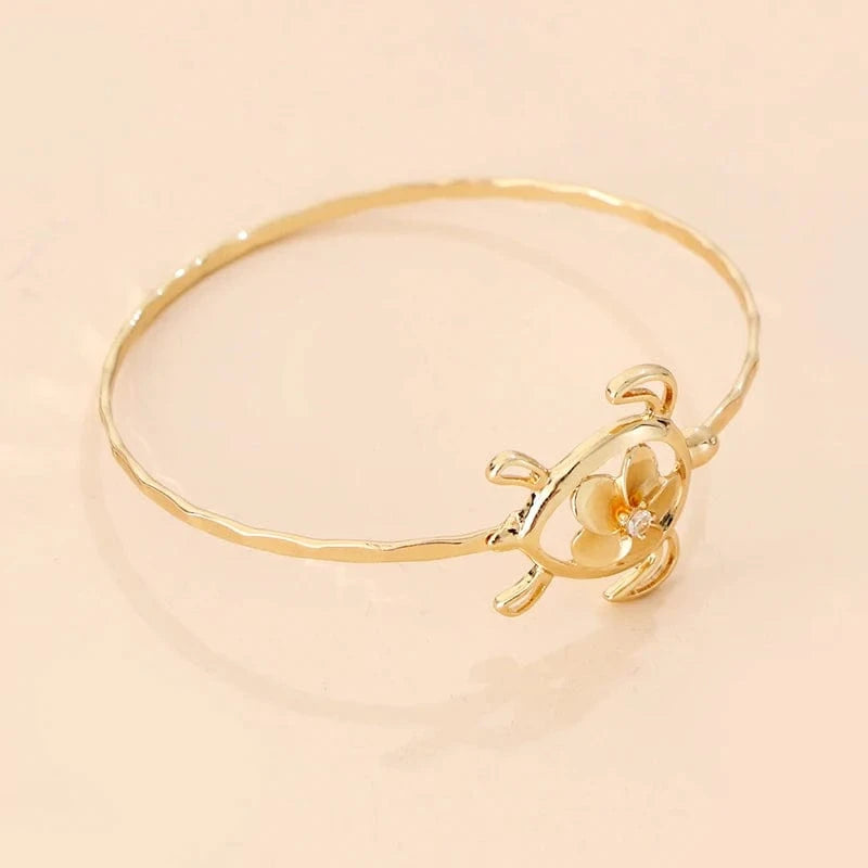 Komi Hawaiian Bangles Bracelet personalized Gold Plated Filled Hawaiian Jewelry Tortoise Pendants personalized Jewelry Wholesale