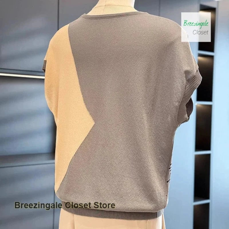 Korean fashion ice silk sweater women's summer dress new mother temperament T-shirt Joker middle-aged and old-aged tops.