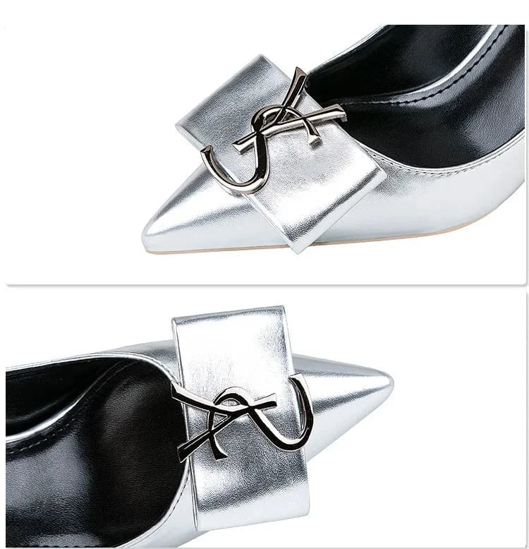 Korean Style Women Pointed-toe Shallow High Heels Sexy Banquet Ladies Dress Shoes Summer Autumn Sandals Female