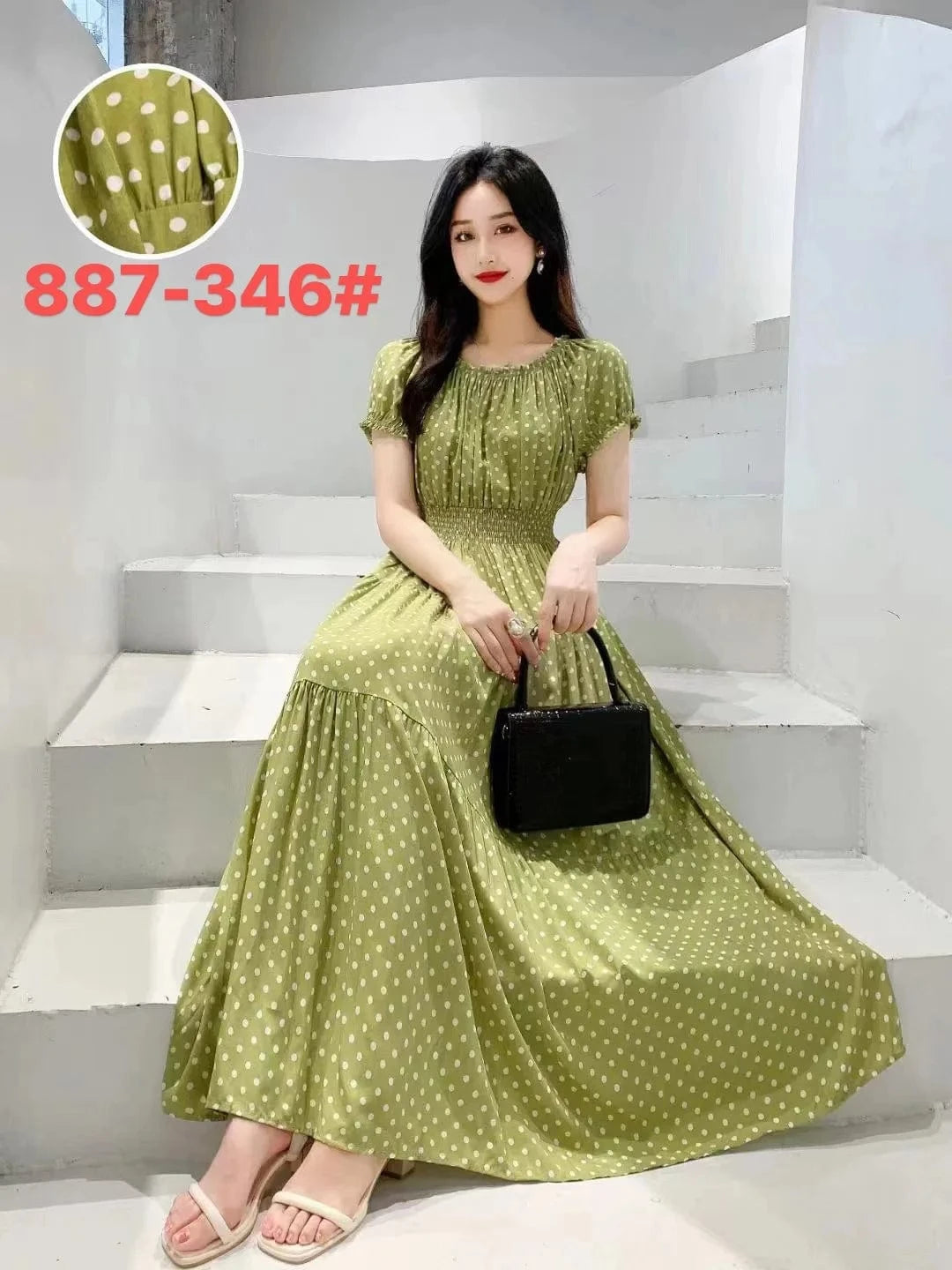 L / 15 2024 New arrivals lady casual dress stylish printing Off shoulder sexy floral maxi dress summer woman clothing dresses