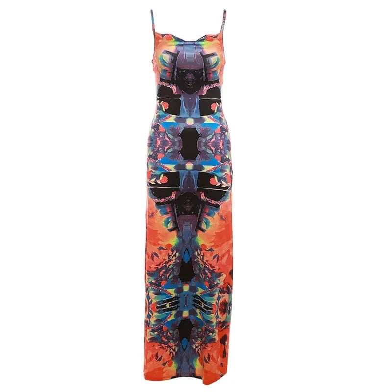 L / 24DS010202 orange CUTENOVA 24DS010202 New 2024 Hip Summer Fashion Sexy Midi Dress Party Dresses Women Women Clothing