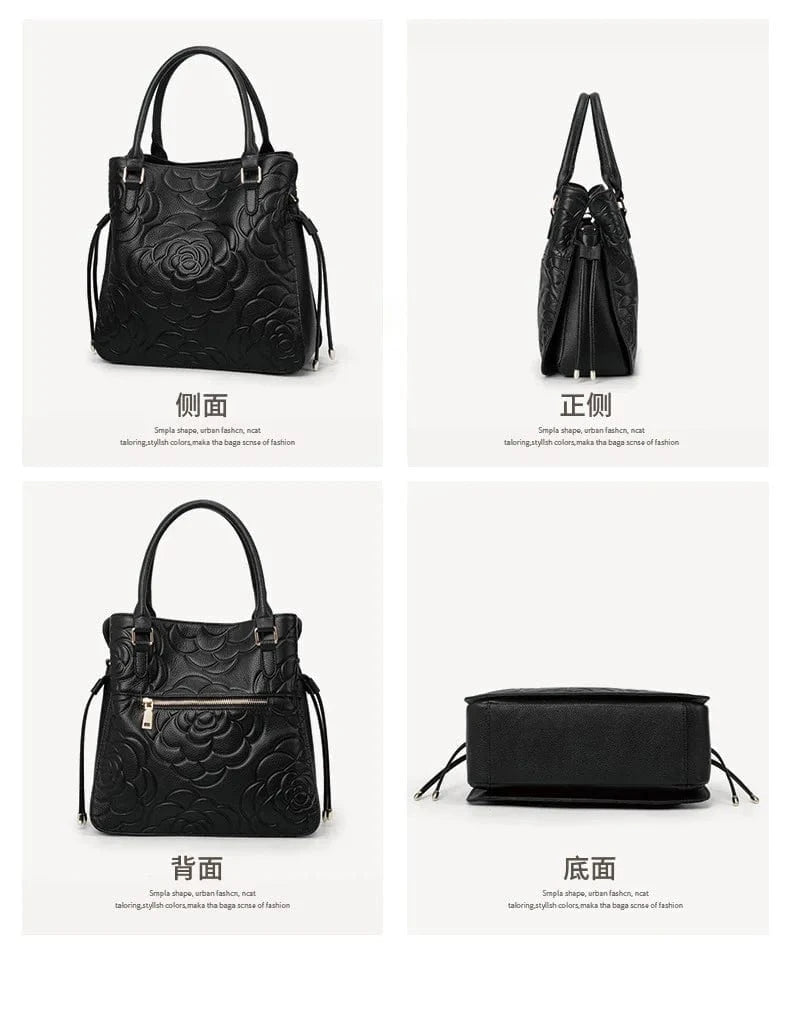 L / Black 2ndr Brand Wholesale Women Hand Bags Luxury Ladies Genuine Leather Handbags With Zipper Manufacturer