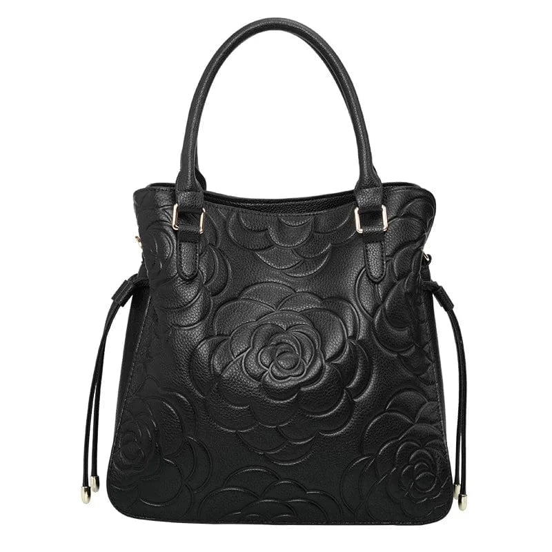 L / Black 2ndr Brand Wholesale Women Hand Bags Luxury Ladies Genuine Leather Handbags With Zipper Manufacturer