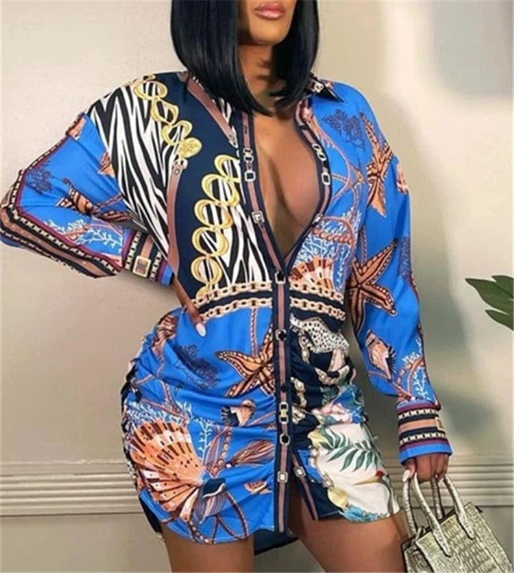 L / Blue Women's Fashion Casual Wear
