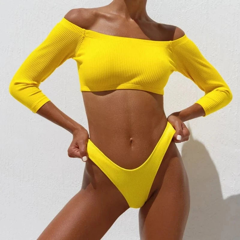 L / H1810091 PASUXI Wholesale High Waist Swimsuit Girls Swimwear 2024 Sexy Lace Floral Bikini Bathing Suit Bikini Two Piece Set Beachwear