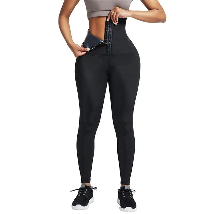 L / MT200422-BU2 HEXIN Women's Shaper Shapewear For Women Slimming Corset Waist Shapers Yoga High Waist Trainer Leggings