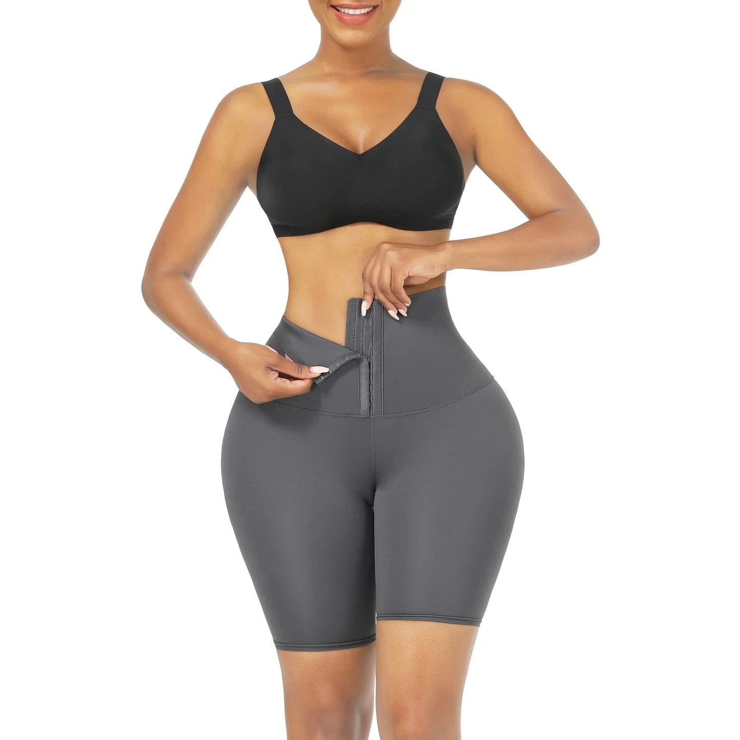 L / MT210220-GY1 HEXIN Women's Shaper Shapewear For Women Slimming Corset Waist Shapers Yoga High Waist Trainer Leggings