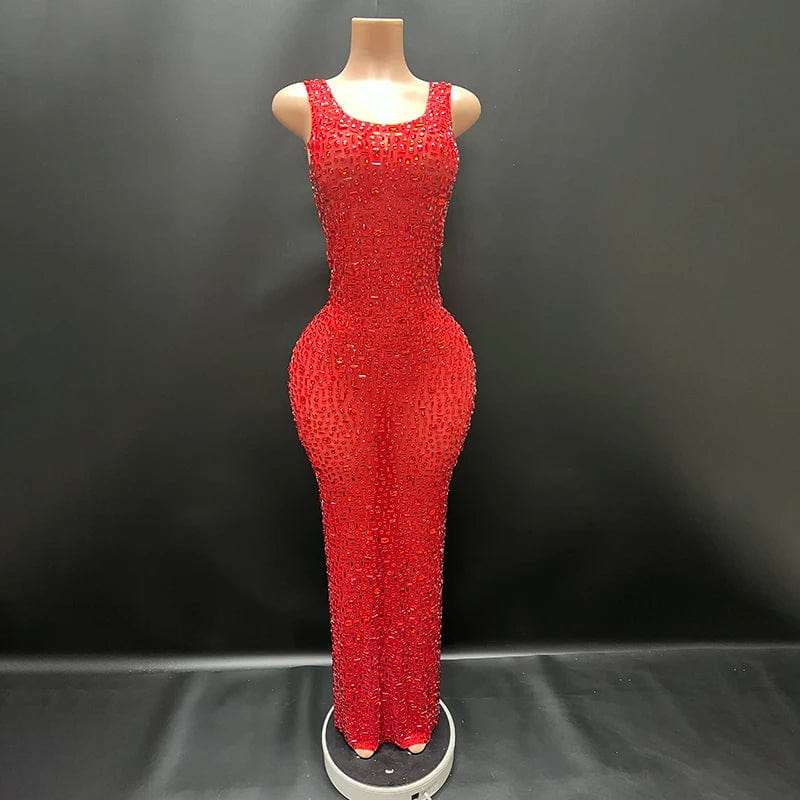 L / Red Novance Y2507-TD Wholesale Clothing Supplier Sexy Plus Size Evening Dresses Women Lady Elegant 2024 Luxurious Wedding Gown