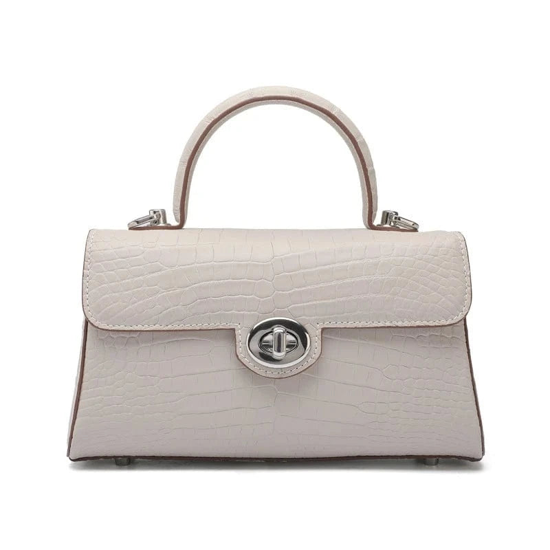 L24xH14xW7cm / dark gray 2024 Luxury Designer Crocodile Genuine Leather Elegant Shoulder Crossbody Flap Bags Purses And Handbags Women Famous Brands
