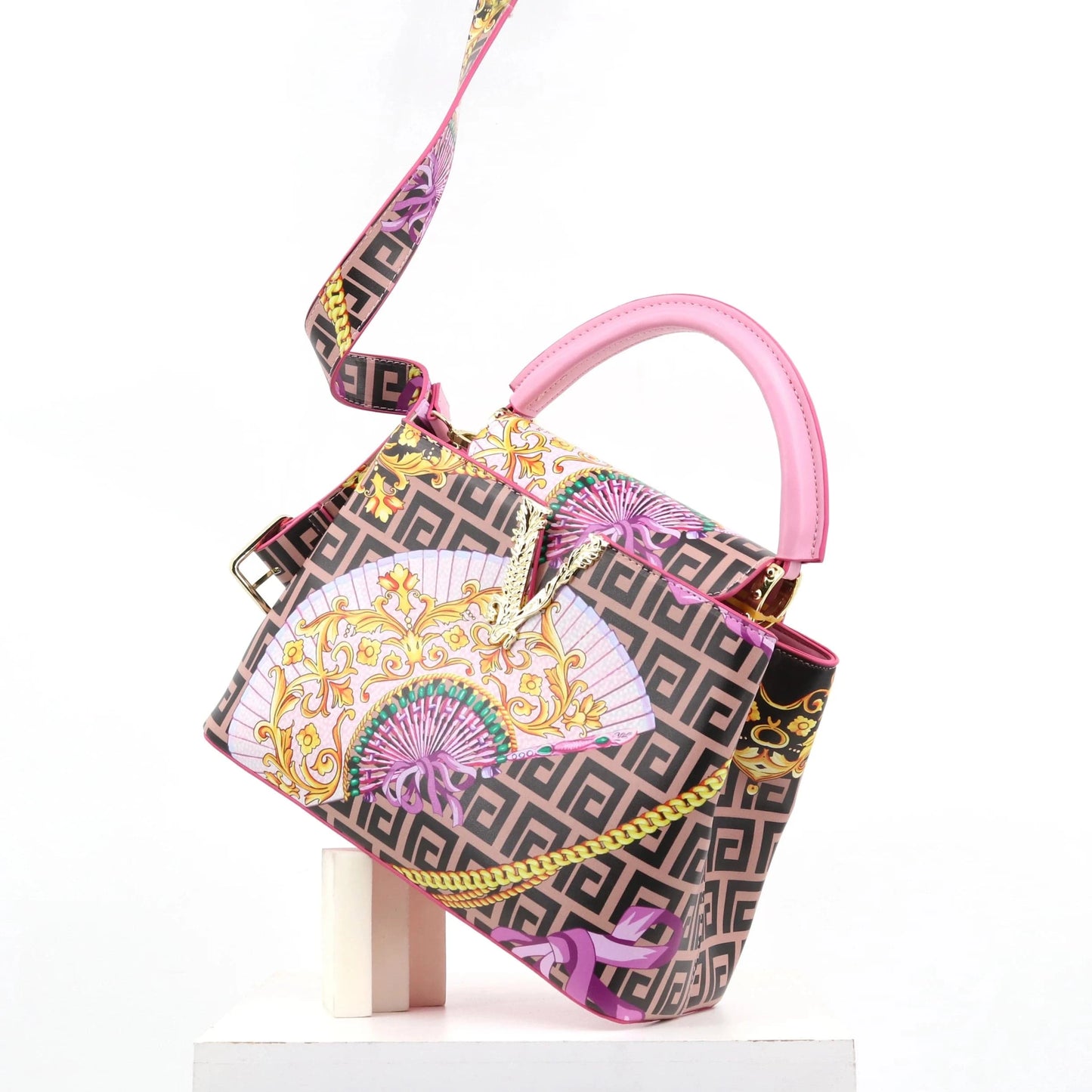 L28*W13*H21*HANDLE 11CM / FAN 8322 Super product 2024 newest designer handbag for women color full printing ladies bag quality single shoulder bag supplier 29 cm