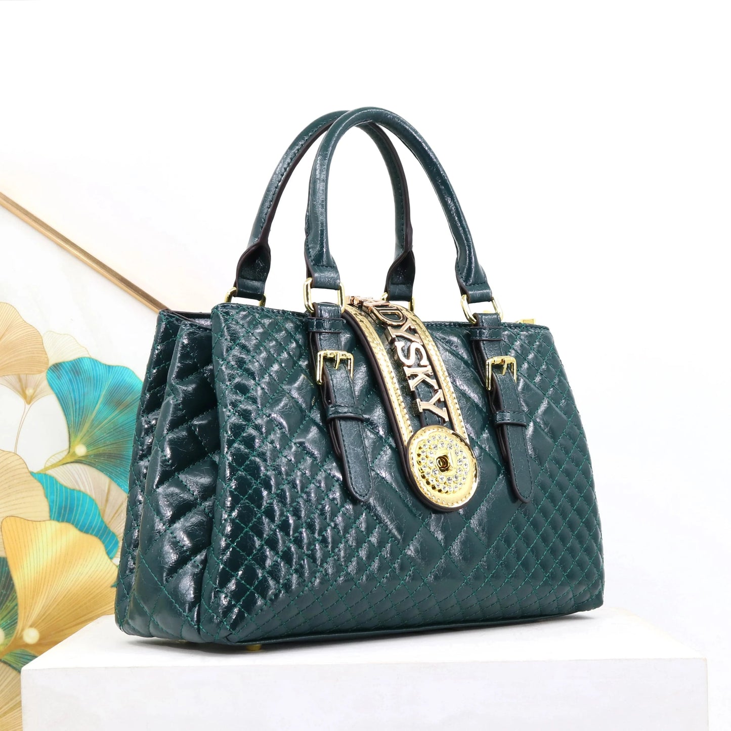 L33*H21*W13*HANDLE 13CM / 22908sxh-ld Green Ladysky 2024 fashion ladies handbag quality super fiber designer bags for women large capacity female hand bag factory 33 cm