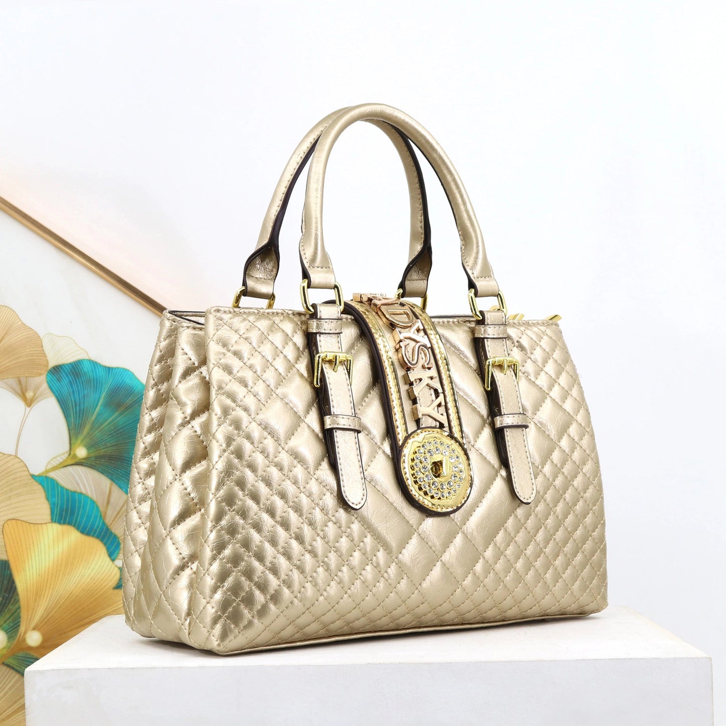 L33*H21*W13*HANDLE 13CM / 22908sxh-ld L.gold Ladysky 2024 fashion ladies handbag quality super fiber designer bags for women large capacity female hand bag factory 33 cm