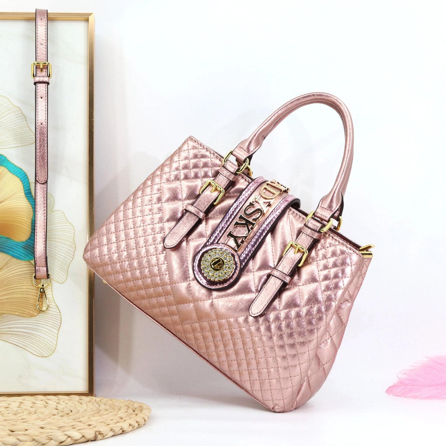 L33*H21*W13*HANDLE 13CM / 22908sxh-ld Pink Ladysky 2024 newest fashion ladies handbag quality super fiber designer bags for women large capacity female hand bag factory 3