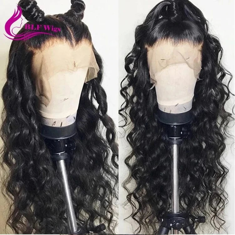Lace Front Wig Brazilian Human Hair Natural Hair French Curly Hand Tied Swiss Lace 13x6 Deep Part Lace Front Wig