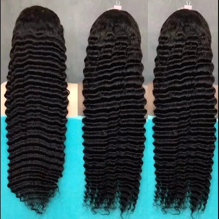 Lace Front Wigs Human Hair Pre Plucked Deep Wave 13x4 Hd Transparent Lace Frontal Wigs 30 Inch Hd Deep Wave Lace Frontal Wig