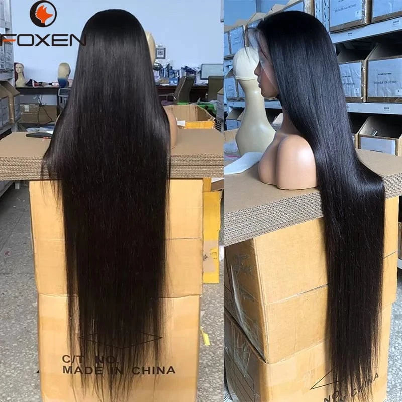 Lace Front Wigs Human Hair Pre Plucked Deep Wave 13x4 Hd Transparent Lace Frontal Wigs 30 Inch Hd Deep Wave Lace Frontal Wig