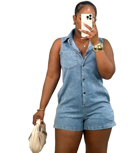 Ladies sexy jumpsuit jeans skinny cute rompers and jumpsuits for women jeans